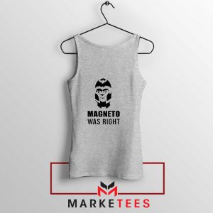 Magneto X Men Was Right Sport Grey Tank Top