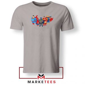 Marvel Fat Superheroes 2021 Sport Grey Tshirt