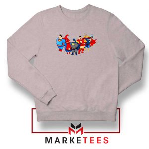 Marvel Fat Superheroes Sport Grey Sweatshirt