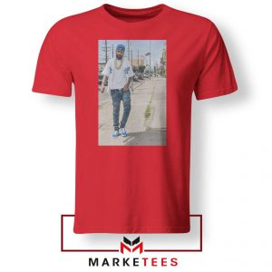 Nipsey Hussle Rapper 2021 Red Tshirt