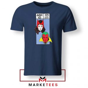 Scarlet Witch and The Vision Navy Blue Tshirt