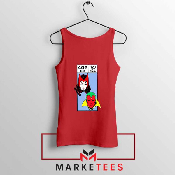 Scarlet Witch and The Vision Red Tank Top
