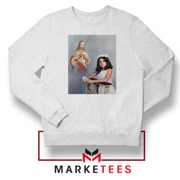 Selena Gomez First Communion White Sweatshirt