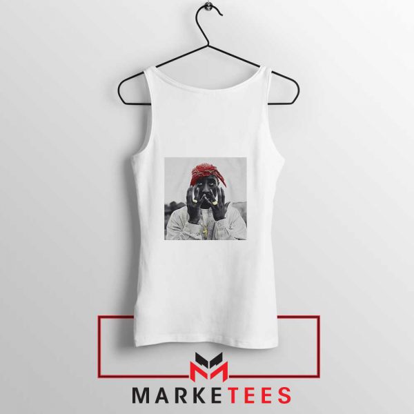 Tupac Speechless Cheap White Tank Top