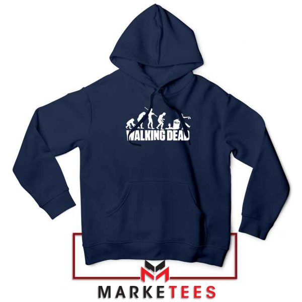 Walking Dead Zombie Evolution Navy Blue Hoodie