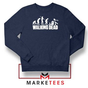 Walking Dead Zombie Evolution Navy Blue Sweatshirt