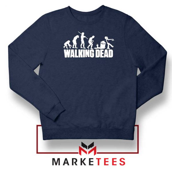 Walking Dead Zombie Evolution Navy Blue Sweatshirt