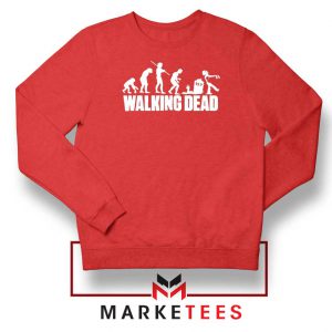 Walking Dead Zombie Evolution Red Sweatshirt
