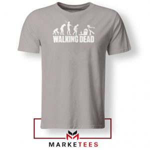 Walking Dead Zombie Evolution Sport Grey Tshirt