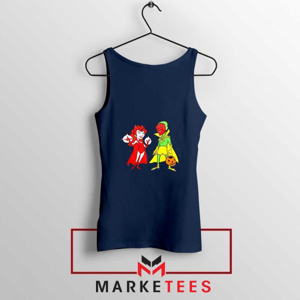 Wandavision Cartoon 2021 Best Navy Blue Tank Top