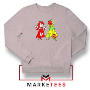 Wandavision Cartoon 2021 Sport Grey Sweatshirt