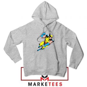 Wolverine Mutant Marvel Sport Grey Hoodie