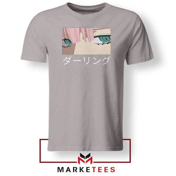 Anime Zero Two Eyes Grey Tshirt