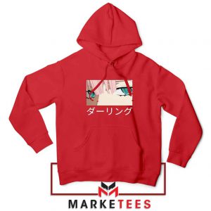 Anime Zero Two Eyes Red Hoodie