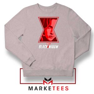 Black Widow Close Up Marvel Sport Grey Sweatshirt