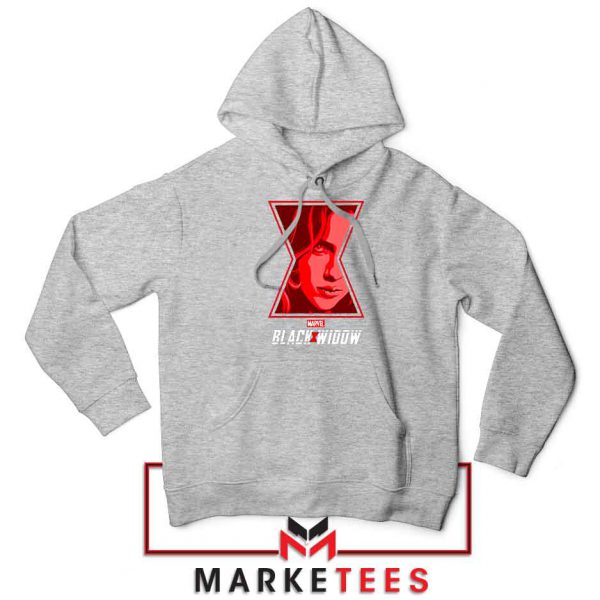 Black Widow Close Up Superhero Sport Grey Hoodie