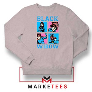 Black Widow Panels Girls Best Sport Grey Sweatshirt