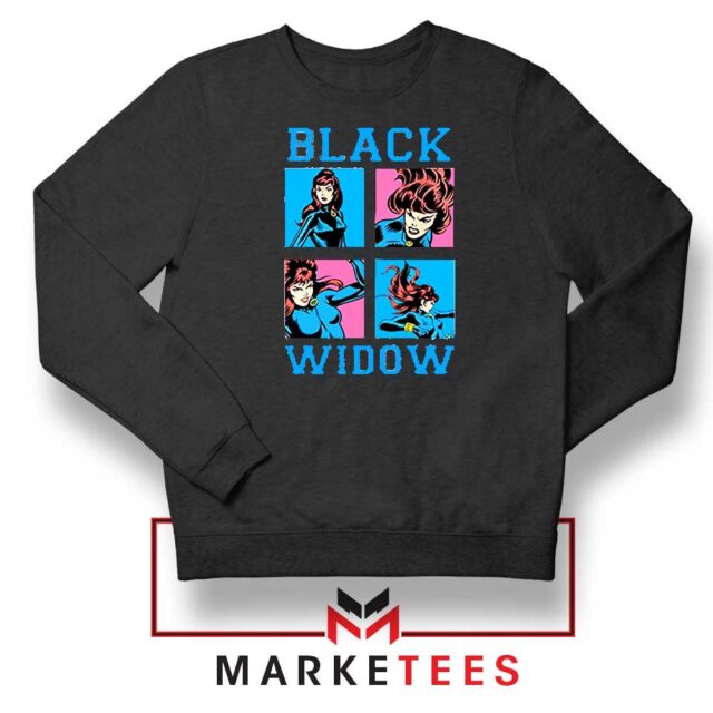 Black Widow Panels Graphic Sweatshirt