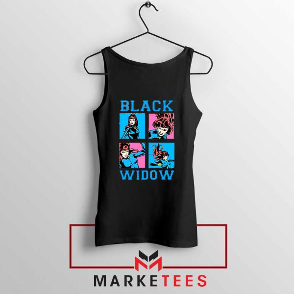 Black Widow Panels Girls Cheap Tank Top