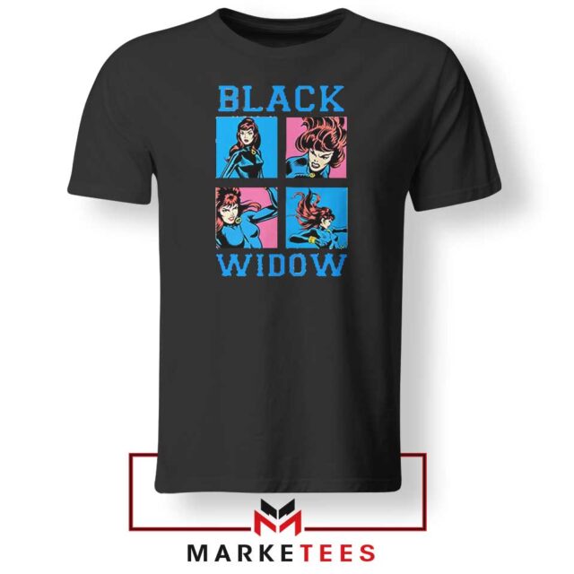 Black Widow Panels Graphic T-Shirt