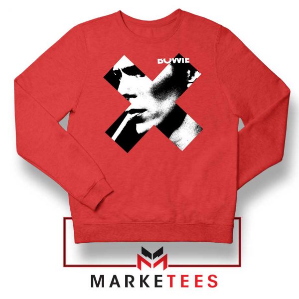 Bowie X Smoke Art Rock Best Red Sweatshirt