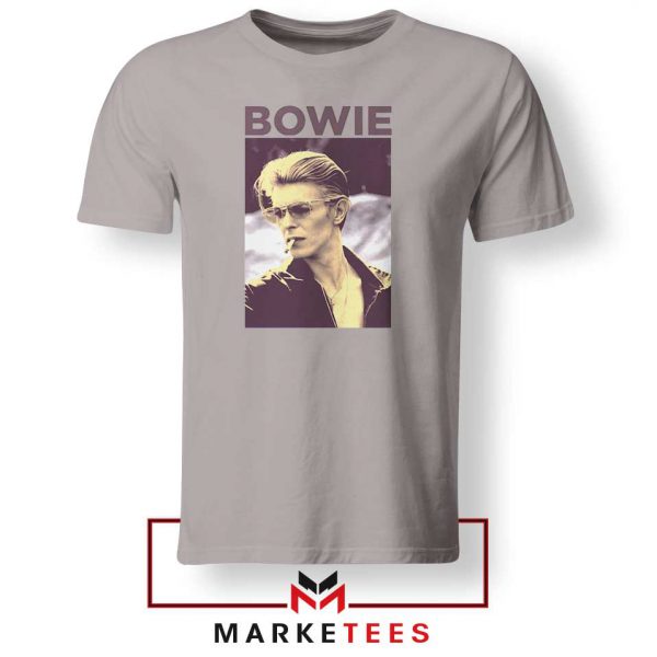 David Bowie Actor Smoke Best Grey Tshirt