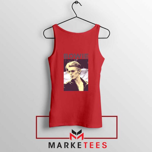 David Bowie Actor Smoke New Red Tank Top