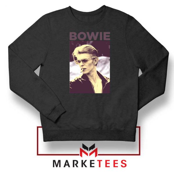 David Bowie Actor Smoke Nice Black Sweatshirt