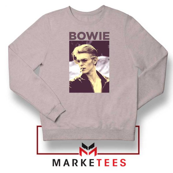 David Bowie Actor Smoke Nice Grey Sweatshirt