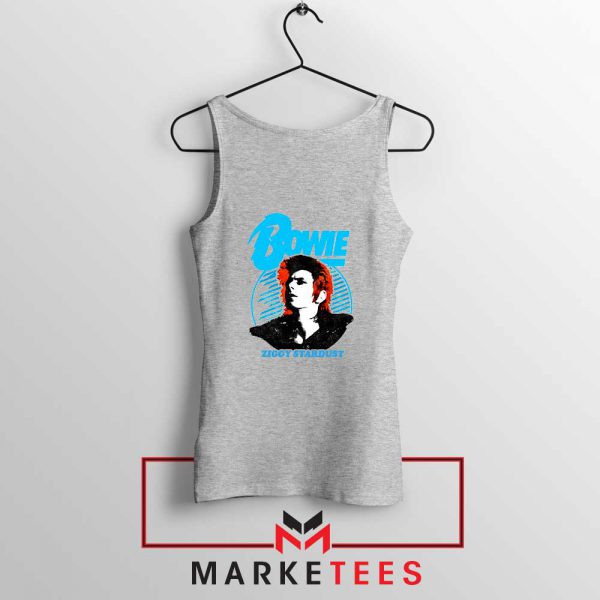 David Bowie Ziggy Stardust Grey Tank Top