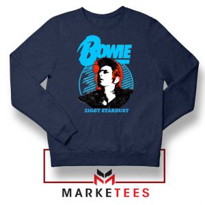 David Bowie Ziggy Stardust Navy Blue Sweatshirt