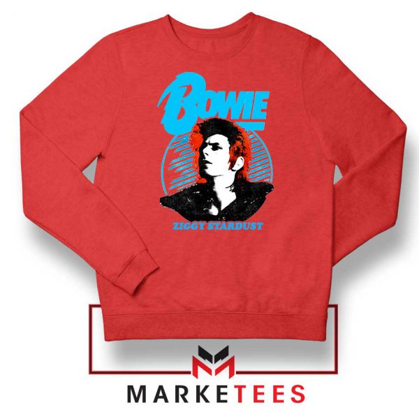 David Bowie Ziggy Stardust Red Sweatshirt