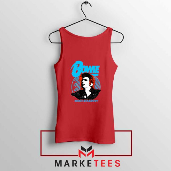 David Bowie Ziggy Stardust Red Tank Top