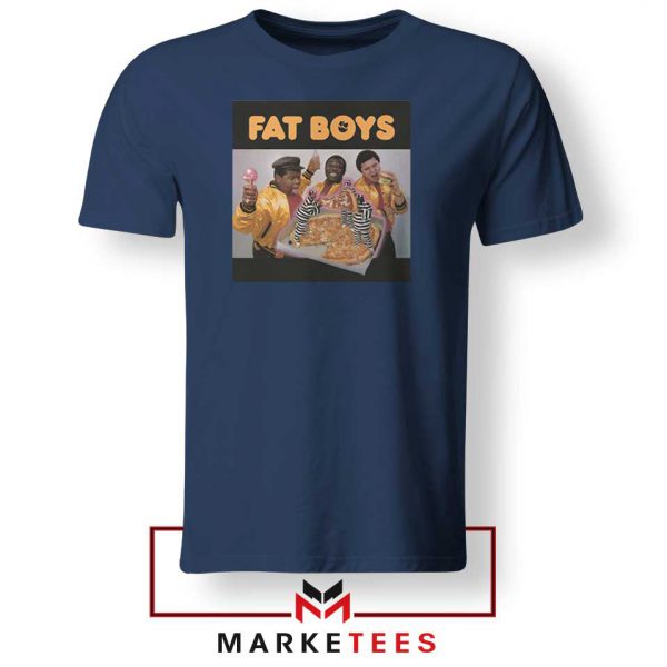 Fat Boys 80s Rap Cool Cheap Navy Blue Tshirt