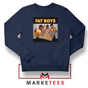 Fat Boys 80s Rap Cool New Navy Blue Sweatshirt