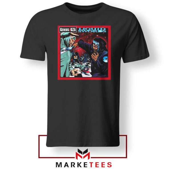 GZA Liquid Swords Album Black Tshirt