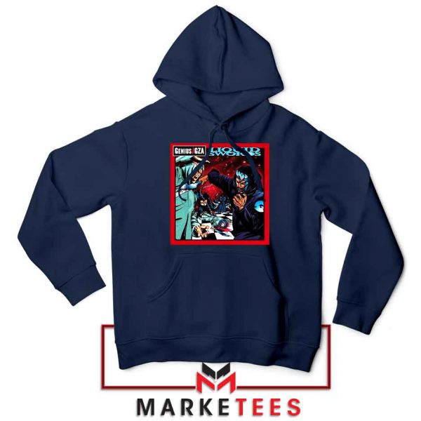 GZA Liquid Swords Album Navy Blue Hoodie