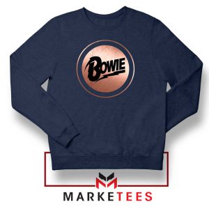 Global Icon Music David Bowie Navy Blue Sweatshirt