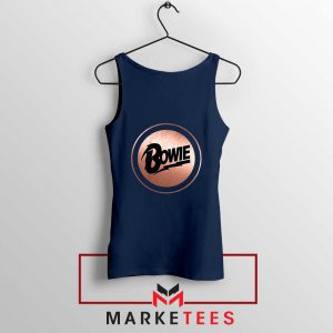 Global Icon Music David Bowie Navy Blue Tank Top