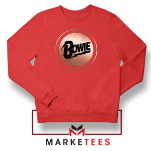 Global Icon Music David Bowie Red Sweatshirt