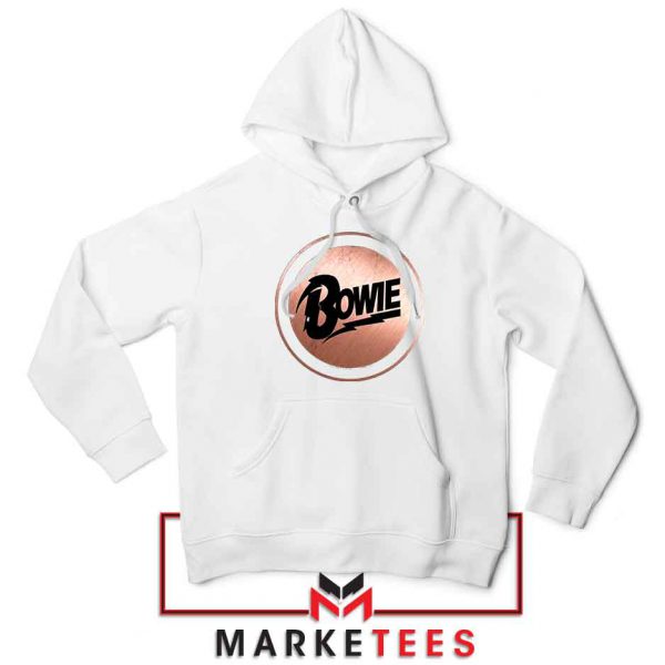 Global Icon Music David Bowie White Hoodie