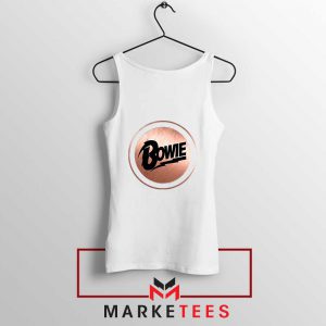 Global Icon Music David Bowie White Tank Top