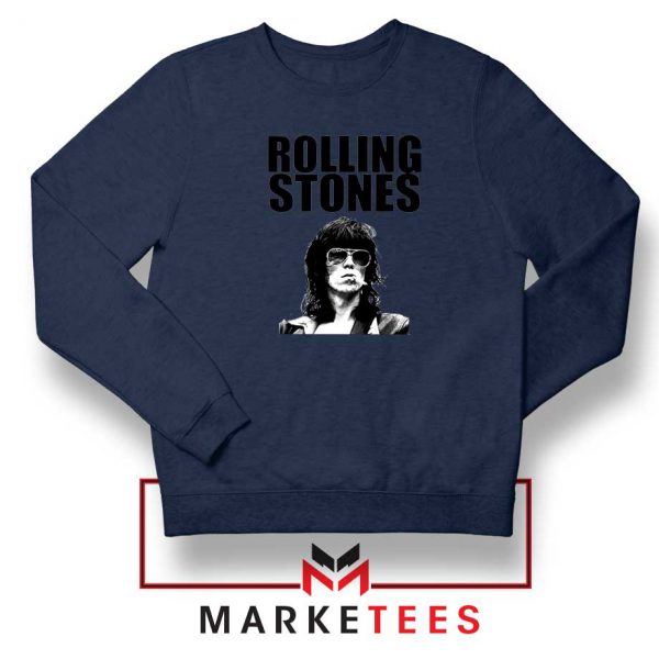 Keith Richards Smoking Navy Blue Sweatshirt