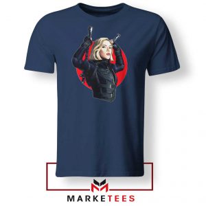 Marvels Black Widow Superhero Navy Blue Tshirt