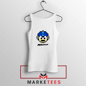 Mega Man Game Pixel Face Tank Top