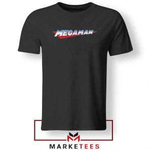 Mega Man Logo Gaming Black Tshirt