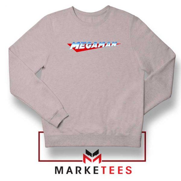 Mega Man Logo Gaming Grey Sweatshirt