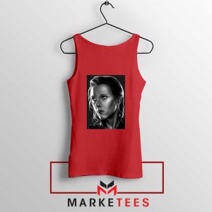 Natasha Romanoff Portrait Cheap Red Tank Top