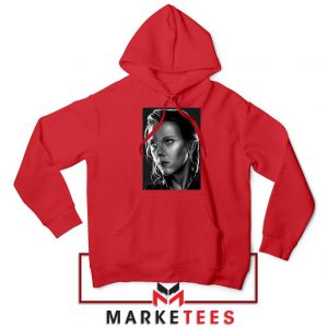 Natasha Romanoff Portrait New Red Hoodie