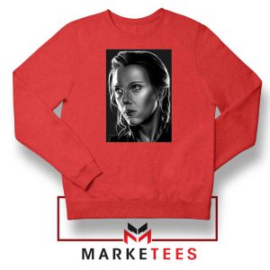 Natasha Romanoff Portrait Red Sweatshirt